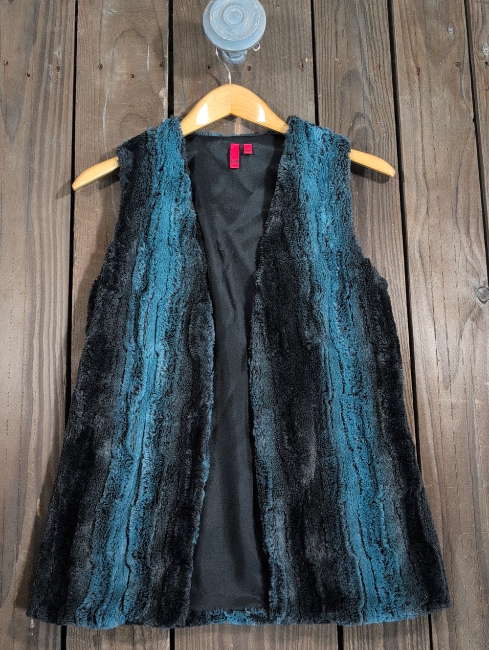 5/48 Saks Fifth Ave Faux Fur Vest S